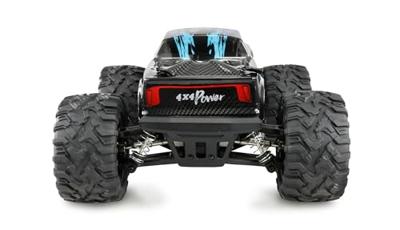 Amewi M-Land Blauw Brushed 1:16 RC modelauto voor beginners Elektro Monstertruck 4WD RTR 2,4 GHz