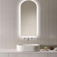 Loxa - Boog Badkamerspiegel Casablanca met led 45x100cm - Dimbaar - 3 Led standen - Condensvrij vlak - Duurzame kwaliteit - Anti Corrosie spiegel - Eenvoudige installatie - thumbnail