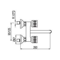 Tres Ese-23 keukenkraan chroom 123210 - thumbnail