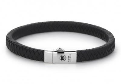 Rebel and Rose Small Braided Black Armband M Rebel and Rose Small Braided Black Armband M