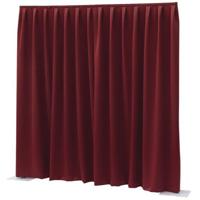 Wentex P&D Curtain Dimout 300x400 Pipe & Drape geplooid gordijn rood - thumbnail