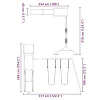 Speelhuis massief grenenhout - thumbnail