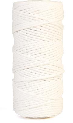 Bouhon macramétouw 200 g, ca.130 m, dikte: 2 mm, wit