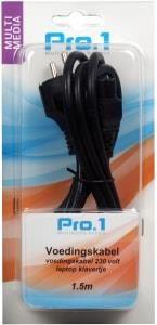 Enzo Pro-1 Voedingskabel 230 volt laptop klavertje 1.5 meter - 9278720 Enzo Pro-1 Voedingskabel 230 volt laptop klavertje 1.5 meter - 9278720