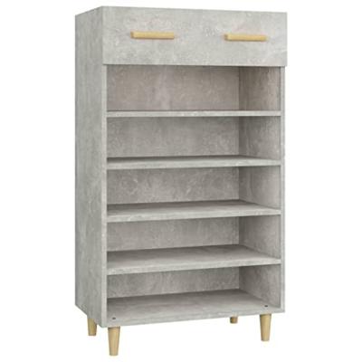VidaXL Schoenenkast 60x35x105 cm bewerkt hout betongrijs