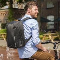 Fietsrugzak Basil Urban Dry Backpack 18 liter 27 x 16 x 45 cm - mat zwart - thumbnail