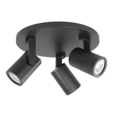 Highlight OpbouwspotHalo Spot zwart 3-lichts rond - S7147.01