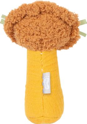 Small Foot - stoffen grijpspeelgoed met rammelaar kleine leeuw