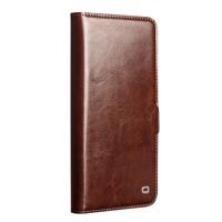 Qialino Samsung Galaxy S26 Plus hoesje - Leren bookcase - Magnetische sluiting - Donkerbruin - thumbnail