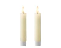 Lumineo leddinerkaars d2h14cm 2st creme - thumbnail