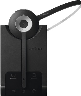 Jabra Pro 935 Bluetooth on-ear mono headset, met ruisonderdrukking en lange batterijduur, bruikbaar met softphones en mobiele eindapparaten in Europa, EU-stekker