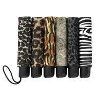 Impliva Falconetti paraplu opvouwbaar mini size dierenprint assorti - thumbnail