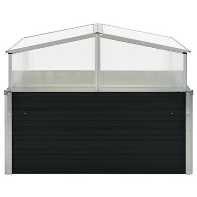 Tuinkas 100x100x77 cm gegalvaniseerd staal antraciet