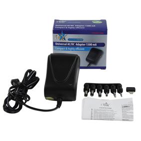 Gestabiliseerde universele adapter 1.5A Gestabiliseerde universele adapter 1.5A