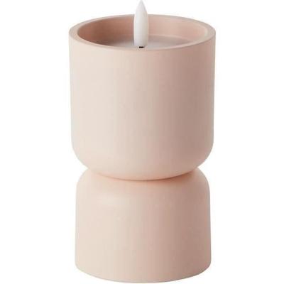 Buitentafellamp - BRILLIANT - LOVERE - Kaarsvorm - Kunststof - 3 W - Beige en lichtbruin