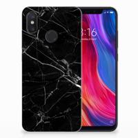 Xiaomi Mi 8 TPU Siliconen Hoesje Marmer Zwart - Origineel Cadeau Vader - thumbnail