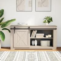 VidaXL Ophangset voor minischuifdeur 122 cm koolstofstaal zwart - thumbnail