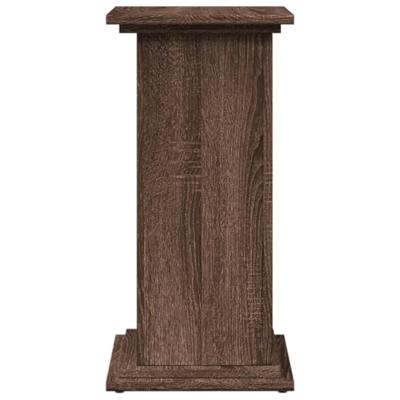 VidaXL Sokkel met opbergruimte 31x30x60 cm bewerkt hout bruin eiken - thumbnail