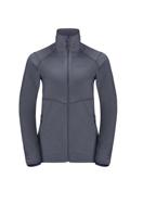 Jack wolfskin Fortberg Fz Dames Fleece Graphite M - thumbnail
