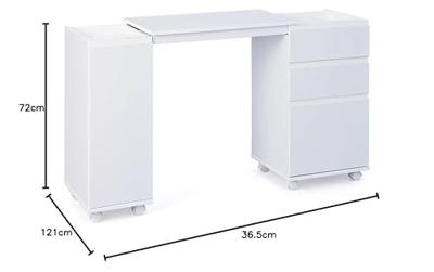 Bureau Fix - wit - 72x66x36 cm - Leen Bakker