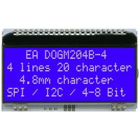 DISPLAY VISIONS 7-segments-display Blauw 4.80 mm 3.3 V, 5 V Aantal cijfers: 4 EADOGM204B-A - thumbnail