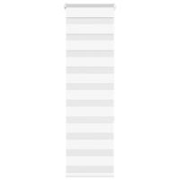 VidaXL Zebra rolgordijn 45x150 cm stofbreedte 40,9 cm polyester wit - thumbnail
