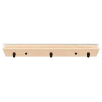 Plafondkap 3L - Houten - Lamponderdeel - 9.5 x 47 x 5 cm - Rechthoekig - Ontworpen voor plafondlampen, hanglampen - thumbnail