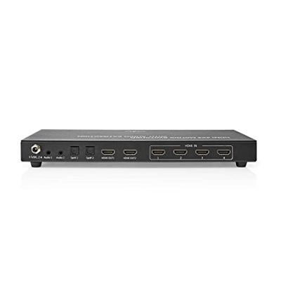 Nedis VMAT3482AT Hdmi™ Matrix-switch 2 X 4 Poort(en) 4x Hdmi™ Input 1x Optisch S/pdif / 2x 3,5 Mm / 2x Hdmi™ Output 4k@60hz 18 Gbps Afstandbestuurbaar Metaal Antraciet - thumbnail