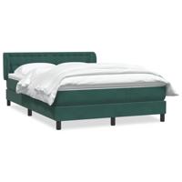 Boxspring met matras fluweel donkergroen 160x220 cm - thumbnail