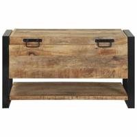 Opbergdoos met opslag Bruin 80 x 35 x 45 cm Massief mangohout - thumbnail