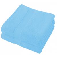 De Witte Lietaer Badhanddoek Stephanie 100 Cm Katoen Blauw 2 St - thumbnail