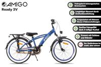 AMIGO Roady 20 Inch Jongens 3V Terugtraprem Blauw - thumbnail