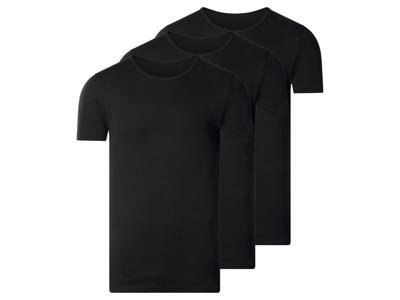 esmara Men Set van 3 heren T-shirts (ronde hals, Zwart, M) esmara Men Set van 3 heren T-shirts (ronde hals, Zwart, M)