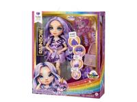 Rainbow High Fashion pop met slijmset en huisdier - Paars (paars) - 28 cm glitterpop met slijmset - thumbnail