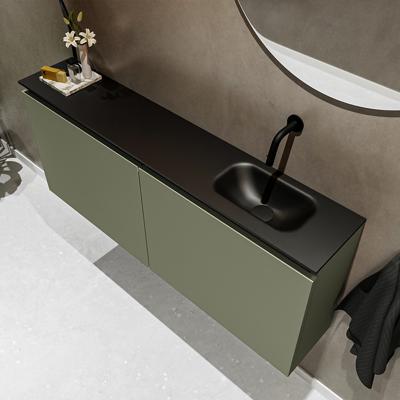 MONDIAZ TURE 120cm toiletmeubel army. EDEN wastafel urban rechts geen kraangat MONDIAZ TURE 120cm toiletmeubel army. EDEN wastafel urban rechts geen kraangat