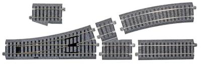 H0 Kato Unitrack 2-852 Wissel, Links 215 mm 1 stuk(s) H0 Kato Unitrack 2-852 Wissel, Links 215 mm 1 stuk(s)