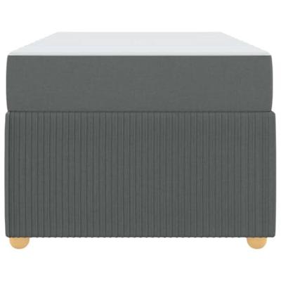 Bedframe met matras met matras Donkergrijs 90 x 190 cm Stof