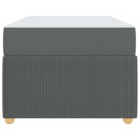 Bedframe met matras met matras Donkergrijs 90 x 190 cm Stof - thumbnail