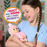 Pluche speelgoed - LITTLE LIVE PETS - Mijn mini-aapje - Roze - Geschikt voor kinderen vanaf 4 jaar - thumbnail
