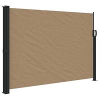 Windscherm uittrekbaar 140x600 cm taupe - thumbnail