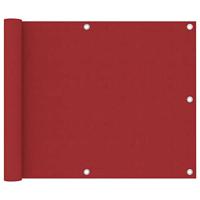 VidaXL Balkonscherm 75x300 cm oxford stof rood - thumbnail