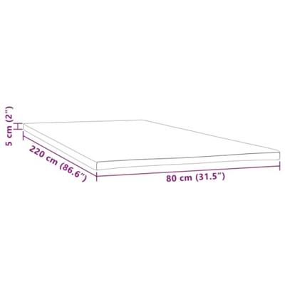 Matrastopper 80x220x5 cm - thumbnail