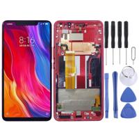LCD-scherm en digitizer volledige montage met frame voor Xiaomi Mi 8 SE (rood) - thumbnail