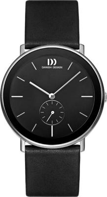 Horlogeband Danish Design IQ13Q925 Leder Zwart 22mm