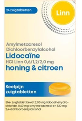 Amylmetacresol lidocaine honing citroen