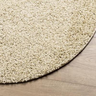Vloerkleed PAMPLONA shaggy hoogpolig modern 160 cm goudkleur