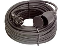 AS Schwabe 60383 Stroom Verlengkabel 16 A Zwart 10.00 m H07RN-F 3G 2,5 mm² - thumbnail