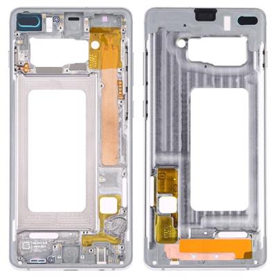 Middelste omlijsting plaat met Zijkleutels voor Samsung Galaxy S10 PLUS (zilver)