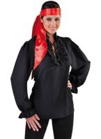 Sjaal / shawl satijn rood - thumbnail