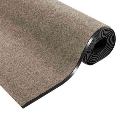 VidaXL Deurmat beige en zwart 120 x 350 cm polypropyleen en vinyl VidaXL Deurmat beige en zwart 120 x 350 cm polypropyleen en vinyl